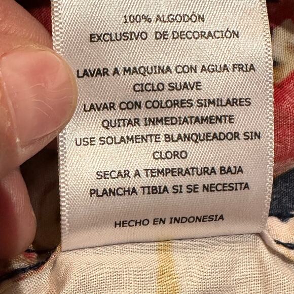 Levi's Mens Large Navy Blue Floral Button Down Short Sleeve Cotton Shirt - Picture 5 of 7